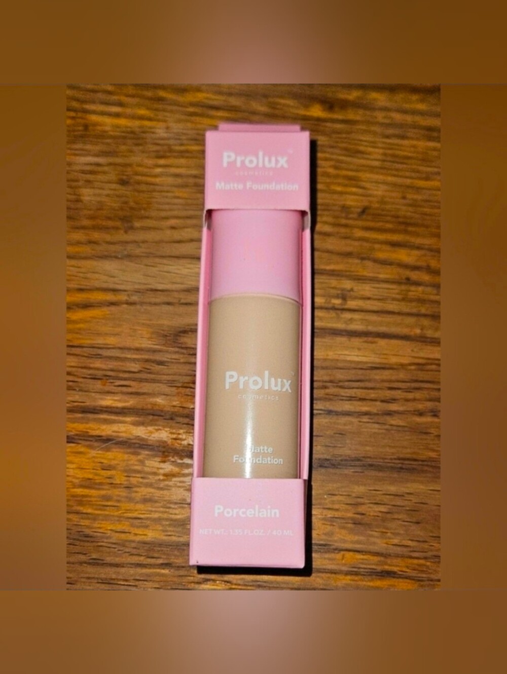 Prolux Cosmetics Matte Foundation in Porcelain 1.35fl oz BNIB